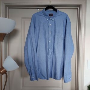Mens UNTUCKIT XXXL Blue & White Button up shirt